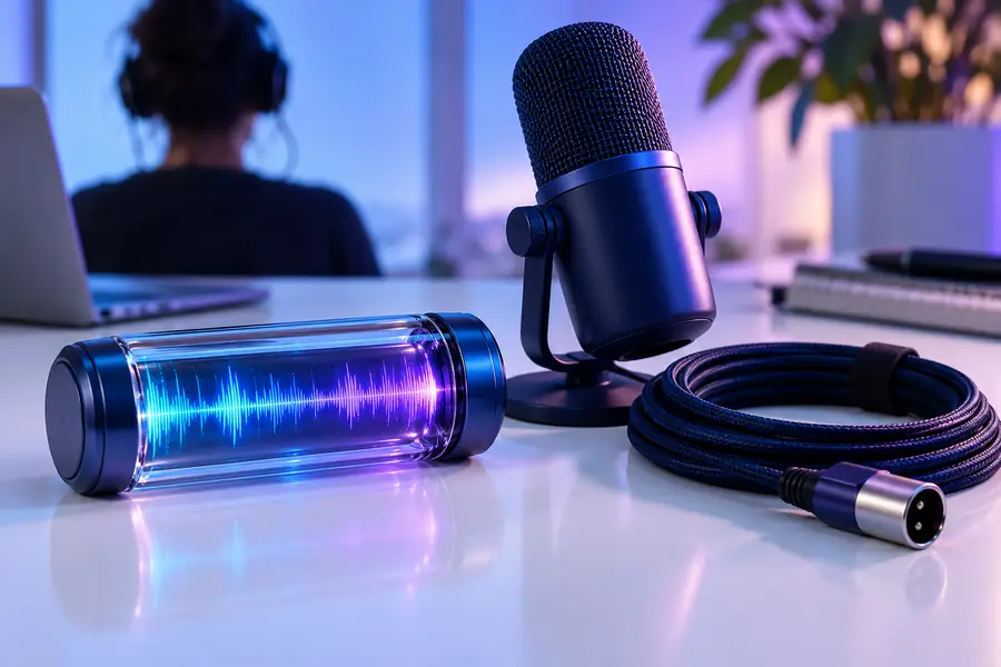 Audio recording prepared for transcription