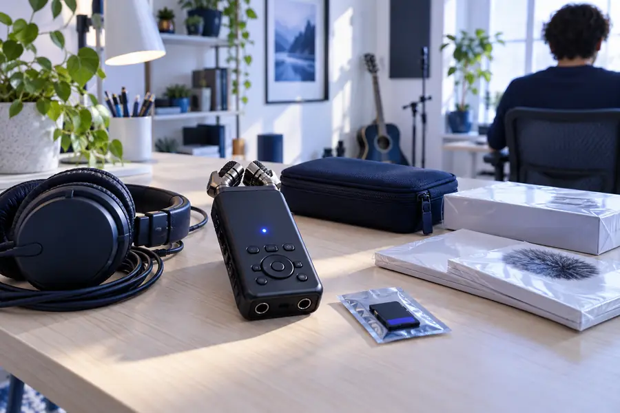Unedited audio recording waiting for review